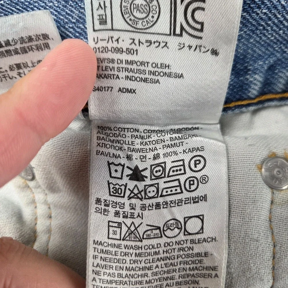 Levi's 560 Jeans Mens‎ 60x30 (58x29) Blue Medium Wash Cotton Denim